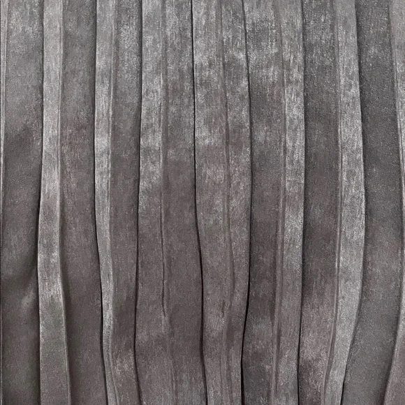 New Max Studio chocolate A-Line Pleated Skirt - Picture 6 of 15